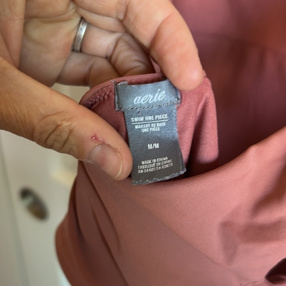Aerie Rust One-Piece Swimsuit M - Picture 5 of 5